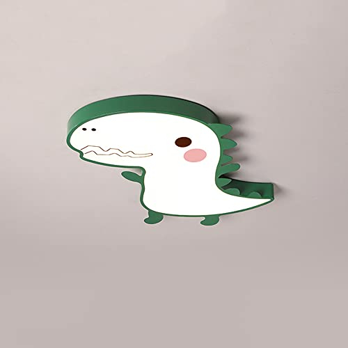 Jadssox Cartoon Dinosaurier LED Deckenleuchte Kinderzimmer Kronleuchter Kreative halbbündige Deckenleuchte, 35W Kinderzimmer Pendelleuchten für Esstisch Kindergartenlampe