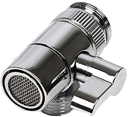 4 valvole deviatrici per doccia a 3 vie, attacco per doccia per rubinetti da bagno, adattatore per soffione doccia per doccia a braccio montato lavello rubinetto splitter doccia deviatore (plastica)
