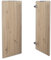 Schranktüren Türen-Set Drehtüren Holztüren Artisan Oak Zubehör Türen B 39,6 cm x H 102,8 cm x T 1,8 cm Set 2 TLG.