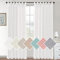 Lanqinglv 2er Set Sheer Voile Vorhänge Weiß Schlaufen Gardinen Halbtransparent Leinenvorhang Leinenoptik Lichtdurchlässig Vorhänge für Schlafzimmer Bauernhaus Wohnzimmer - 132cm(B) x241cm(H)