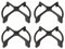 Franza - Griglia in ghisa nera opaca per Whirlpool Ignis Bauknecht 183 x 150 mm. 481245838113 - C00319143 - per cucina piano cottura - G2514 (4 pezzi)