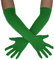 Sheface Lange Handschuhe für Herren und Damen, 45,7 cm, Spandex, dehnbar, Bankett, Party, Hochzeit, Kostüm, Grün , Einheitsgröße