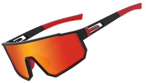 ZISTRFLO Polarisierte Sport-Sonnenbrille für Männer Frauen Jugend Kinder, UV400 Sport Sonnenbrille für Radfahren Baseball Angeln Outdoor,B04