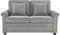 Bravich Fold Out Two Seater Double Sofa Bed - Corduroy Grey Fabric Modern Space Saving Folding Bed - Living Room Sofa To Two Seater Sofa Bed. Fold Out Couch Bed With Thick Foam Cushion Seats.