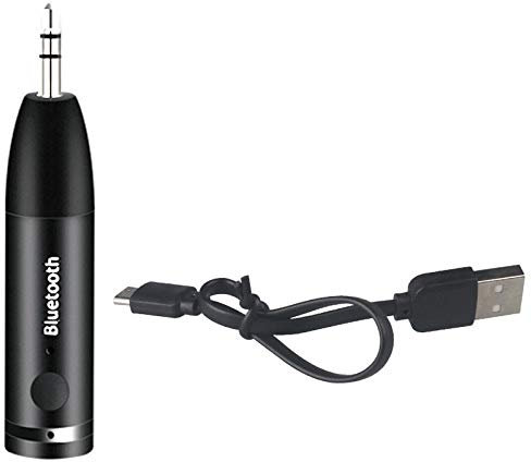 Knadgbft Wireless Bluetooth 5.0 Receiver Adapter 3.5mm Jack Aux Stereo Music Audio Receiver Handsfree Car Bluetooth Kit Adapter