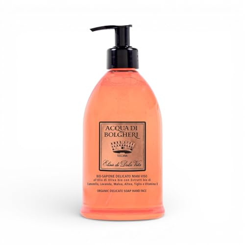Acqua di Bolgheri Bio Hand- und Gesichtsseife Elixir Dolce Vita Reiniger für den täglichen Gebrauch 500 ml