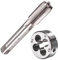Saipor M14 X 1,5 Métrique Tarauds et Filières, M14 X 1,5mm Kit de Taraudage et Filetage HSS Tarauds à Main Droite Filetage