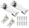 5 Inch Keyed Hasp Latch Lock, Knob Locking Hasp,Hasp Latches Lock Padlock Latches with Screws Locking Hasp for Cabinet Drawer,2 Pack
