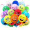 Smiley Luftballons, CIYIN 100 Stück Luftballons Geburtstag Smiley, Verschiedene Miene Laune Ballons, für Kinder Geburtstag Sfeier, Babyparty, Jubiläum Party Deko