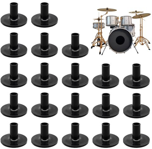 XQMMGO 20 piezas de fundas para platillos accesorios, fundas para batería de tambor, soporte para platillos de tambor, accesorios, estantería para instrumentos de percusión