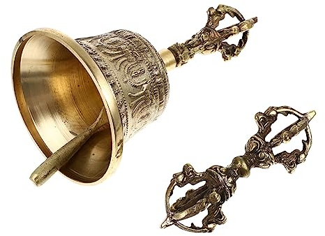 CORHAD 1satz Handgefertigter Kupfer-meditationsglocke Und Für Buddhistische Zeremonien Nepal-bell Mit Vajra Für Rituale Und Meditation