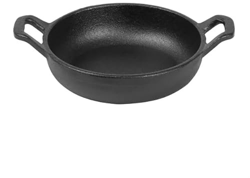 Olympia Cast Iron Round Eared Dish 120mm - Induction Compatible, Suitable for Oven to Table Food Display FW815