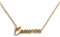 Hairyworm Personalised Name Necklace with Faux Leather Gift Pouch, Custom 18K Gold Plated Necklace, Sterling Silver Plated, Rose Gold Plated Pendant with Chain 14, 16, 18, 20, 22 inch, Font 5
