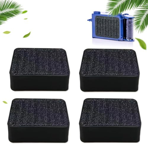4 Stück Aktivkohlefilter, Kompatibel mit für Geberit DuoFresh, Ideal Ersatzfilter Filter, Fresh Air Filter für Beseitigt unangenehme Gerüche