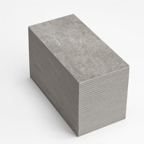 FORTUNATO Piastrella Interni Gres Porcellanato Rettificata Serie Quarz Antracite Finitura R10 Spessore 10 mm 30x60 cm (Antracite, 16,20 m²)