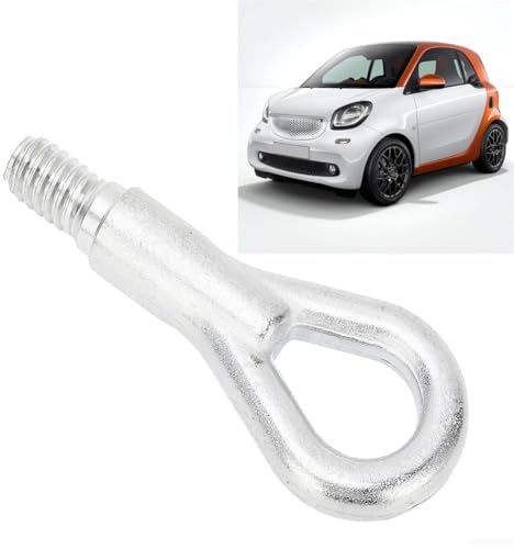Feegow Anhängerkupplung Abschlepphaken für 3 E36, 3 E46, 7 E38, 8 E31, Z3 E36, R50-R57, ForTwo 450/452, Ersatz OEM 72151965186, New Metal Silber