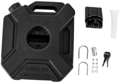 harayaa Serbatoio carburante per Serbatoio benzina e olio con maniglia Accessori pratici Tanica per benzina portatile, Nero, 3l