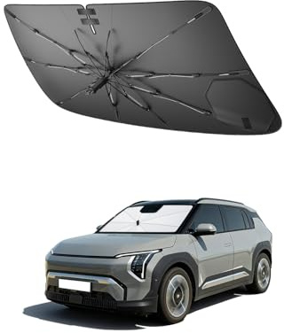 SHAOHAO Compatible con KIA EV3 Air Earth GT-Line 2024 2025 2026 Sombrilla para Coche Parasol para Coche Parasol Fácil Almacenamiento Cuerda Cuerda Protección UV Protección Solar Accesorios