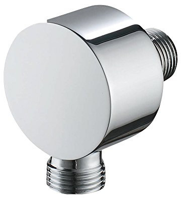 Faucet Wall Supply Elbow Drop Ell Hand Held Shower Hose Connector Wall Union Water Supply for Handheld Shower Head Shower Elbow Hand Shower Replacement Parts Tub Hose Adapter Attachment Chrome