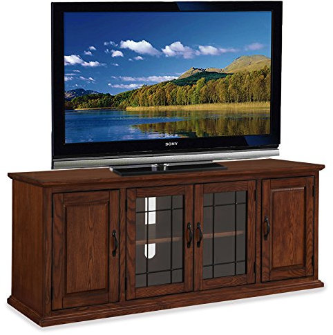 Leick Home TV Stand, 60, Burnished Oak