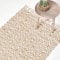 Homescapes Flickenteppich Sierra Natur 90x150 cm, Flachgewebe-Teppich mit Ethno-Muster, handgewebt im Chindi-Stil aus Hanf, Baumwolle & Recycling-Material