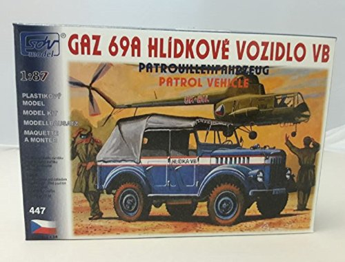 SDV Modellbau Kunststoff Modellbausatz Pkw Militär Patroullienfahrzeug GAZ 69A 1:87 H0