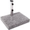Anaterra® Sonnenschirmständer - Granit, 25 kg, Quadratisch, mit Griff, Edelstahl - Schirmständer, Sonnenschirmsockel, Ständer für Sonnenschirm, Balkon, Terasse, Garten, Outdoor