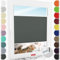 Schuette® Plissee mit Bohren zum Anschrauben ● Premium Kollektion: Rocky Mountain (Graphit) ● 120x120cm (Breite x Höhe) ● Suprafix Faltrollo Befestigung ● Bequeme Rollo Montage inkl. Video