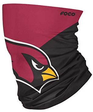 FOCO Arizona Cardinals Colour Block Big Logo Gaiter Scarf Forever Collectibles - One-Size