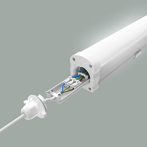 Engel LED Feuchtraumleuchte Exton Plus 2400lm 19W IP65 | 60cm universelle LED Leuchte äußerst widerstandsfähig gegenüber Kälte, Hitze, Feuchtigkeit, Staub, Stößen und Schlägen | 4000K