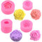 4 Stücke 3D Blume Silikon Seifen Form 3D Rose Blume Fondant Form Blume Blühen Rose Form Silikon Form Harz Rose Kerzen Form für Kuchen Dekoration Schokolade Handgemachte Süßigkeit Herstellung