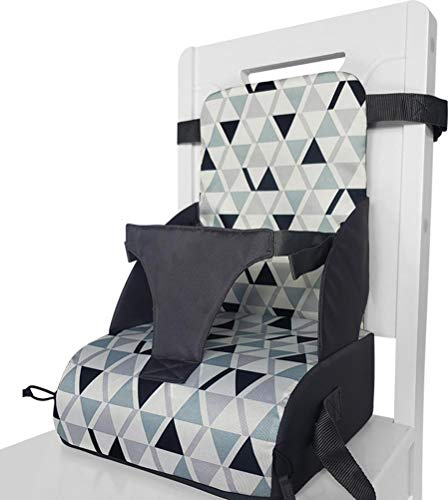 Chiyyak Sièges rehausseurs pour bébé (6 mois à 3 ans), polyester, triangle minimaliste, poids maximal de 15 kg, portable, facile à nettoyer, se transforme en sac pratique, siège rehausseur de voyage