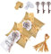 Ruspela Lot de 50 décapsuleurs en forme de clé dragees mariage- Cadeau pour fête, mariage, banquet - Rouge bronze + carte imprimée cadeau invites mariage