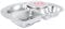 Cabilock 1 Pc Plato Compartimento Infantil Comida Platos De Cena Divididos Bandeja De Control De Alimentos Seccion Plato Bebe Niño Pequeño Cámping Acero Inoxidable Plato De Merienda
