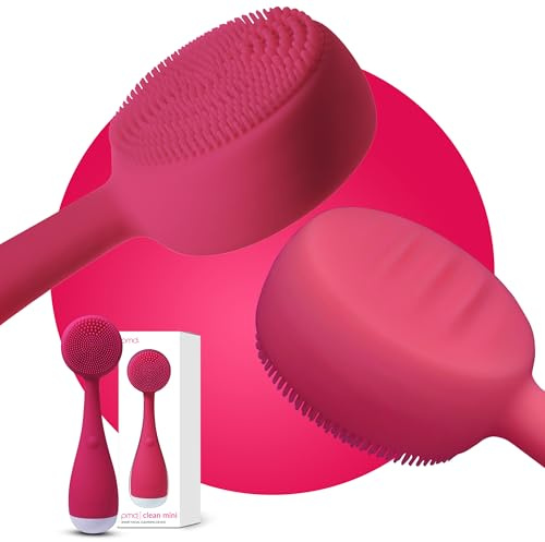 PMD Beauty Clean Mini - Electric Facial Cleansing Brush, Smart Facial Device with Silicone Brush & Anti-Aging Massager