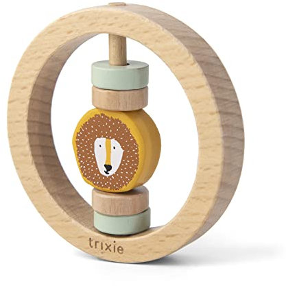 Trixie - Hochet rond en bois de hêtre FSC - Mr. Lion