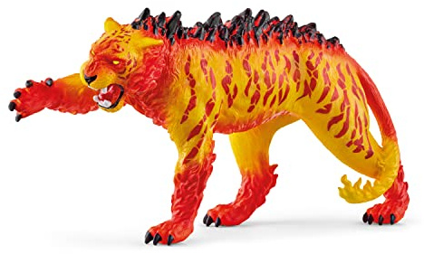 schleich ELDRADOR | Lavatiger 70148 | 5 x 14 x 8 cm | Spielfigur ab 6 Jahren | detailgetreue Monster Sammelfigur | robustes Spielzeug zum Spielen und Sammeln