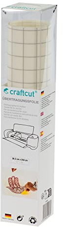 craftcut Übertragungsfolie 30,5 x 244 cm mit Karo-Aufdruck auf der Folie zur besseren Positionierung