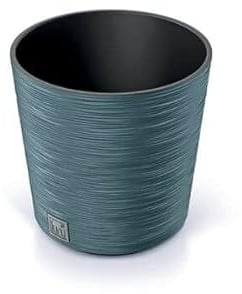 Gardening Naturally Fora Flowerpots, Stylish and Durable Plant Pots for Indoor and Outdoor Use (Round Pot 30cm - Blue)