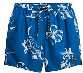 Superdry Herren Bañadores Badehose, Hibiscus Cobalt Mono, S