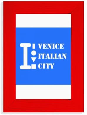 Bilderrahmen Venedig italienische Stadt Art Deco Fashion Picture Display Art Red Photo Frame