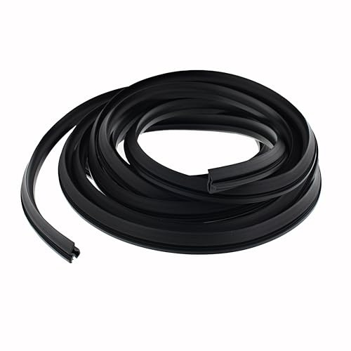 ToniTec Türdichtung Zugluftstopper M3967 Zimmertürdichtung schwarz 25m Türgummi 6mm Nuttiefe | 4,5mm Nutbreite