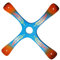 Boomerang S-Quad, Boomerang pour débutant ou Bon Lanceur, créé par Le Champion du Monde, Facile à Lancer, Sport de Plein air, d'une portée de 20 mètres, respectez Les consignes (Bleu)