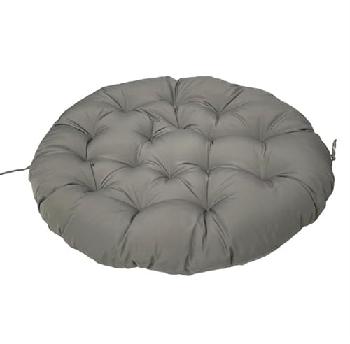 LIVEDOLLS Papasansessel Kissen, Polster Für Papasansessel,Radar Stuhl Pad, Rundes Dicke Stuhlkissen Bequem Weich Sitzkissen Hängesessel Für Indoor Outdoor Garten Stuhlauflage(Dark gray,110x110cm)