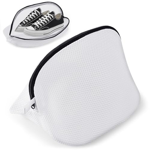 WUFANC Bolsa Lavadora Zapatillas 2 Pcs, Bolsa Malla Lavadora con Cremallera, Reutilizable Bolsa Zapatos Lavadora, Ideales para Bolsa para Lavar Zapatillas en Lavadora