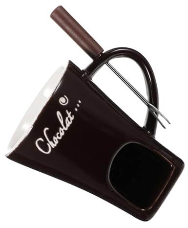 Hoement Juego De Ollas para Fondue De Chocolate para Hotel Calentador De Mantequilla Olla Multifuncional para Helado Fondue De Queso Fácil De Limpiar