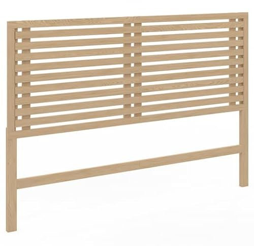 IDMarket - Tête de lit sur Pied en Lattes AVA 160 cm façon Bois Clair