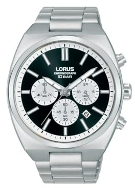 Lorus Sport man Herren Uhr analog Quarzwerk mit Edelstahl Armband RT361KX9