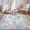 GENIMO Vintage Teppich 80x150cm, Teppiche Wohnzimmer, Waschbare Teppiche, Boho Teppich, Klein Carpet rutschfest, Schlafzimmer, Esszimmer, Büro