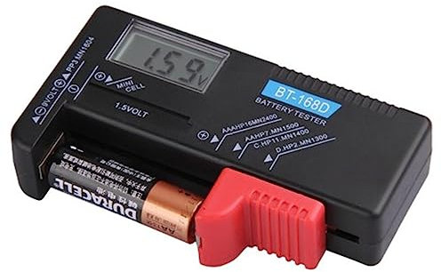 DOITOOL Testeur De Piles Numérique Bt-168d - Testeur De Piles Universel Lcd 9 V 1 5 V Aa Aaa - Mn1604 6f22 006p R03 Lr14